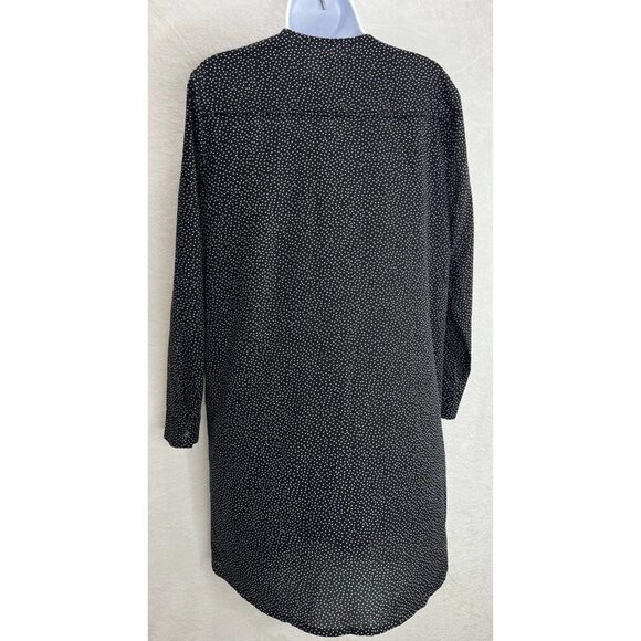 J. Crew Factory Women's Polka-Dot Black Long Sleeve Shirt Dress Size Small NWT - Picture 5 of 11